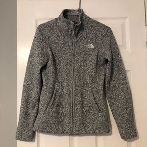 The North Face Gray Fleece Jacket Zip Up